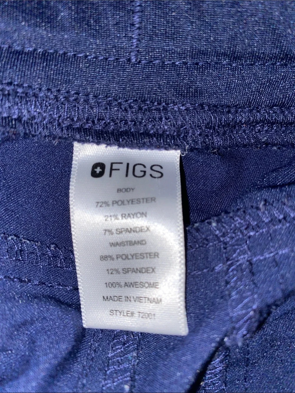 Figs Men's Dark Navy Cargo Scrub Pants with Utility Pockets